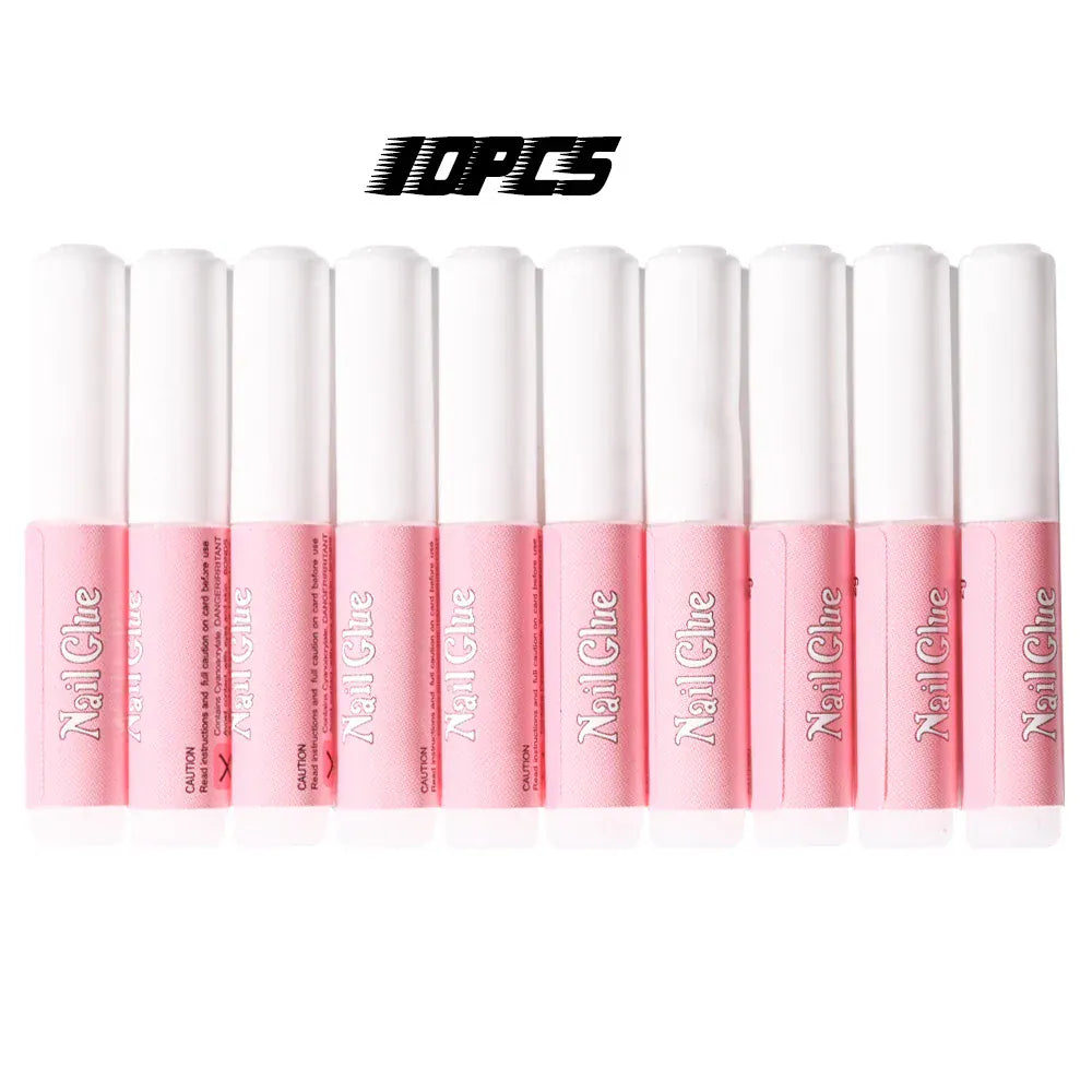 100Pcs Super Strong Nail Glue for Acrylic Nails Press On Nails Professional Nail Adhesive Bond Nail Tips Glue Long Lasting Glue