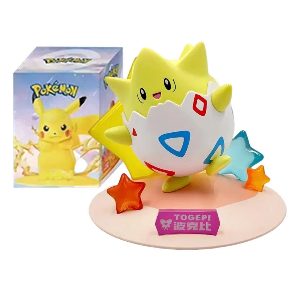 12 Pok é mon Action Dolls Pikachu Blind Box Anime Models Desktop Decorations Pok é mon Toys Children's Birthday Gifts