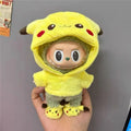 15 17cm For Labubu Doll Cartoon Cute Pikachu Plush Outfit Clothes Shoes Set