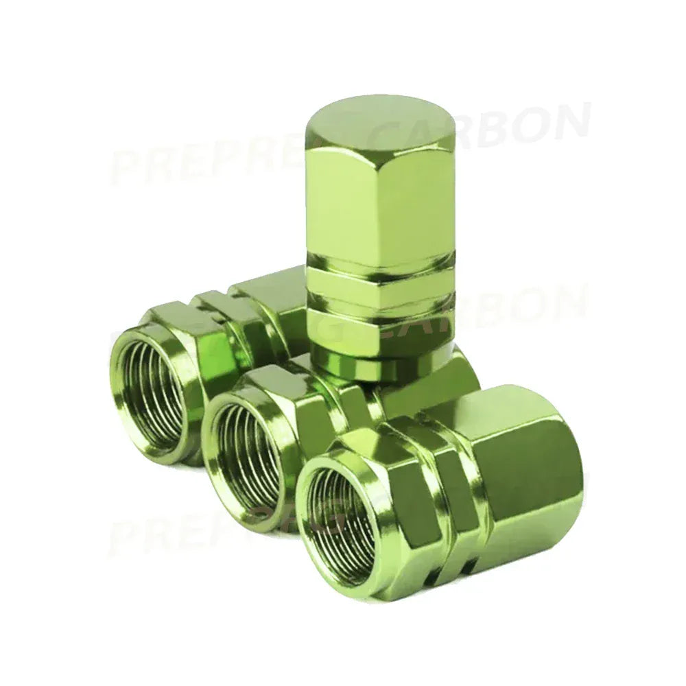 4Pcs Car Tire Valve Stems Cap Knurling Style Tire Valve Cap Aluminum Tire Wheel Stem Air Valve Cap Car Accessories