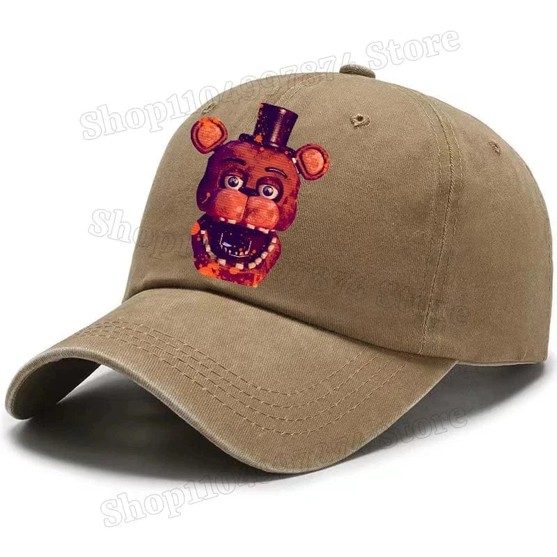 Five Nights At Freddys Baseball Cap Men Fnafs Anime Retro Sun Hat Boy Outdoor Sports Sunbonnet Adult Spring Autumn Headgear Gift