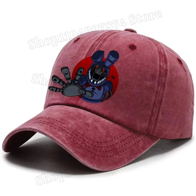 Five Nights At Freddys Baseball Cap Men Fnafs Anime Retro Sun Hat Boy Outdoor Sports Sunbonnet Adult Spring Autumn Headgear Gift