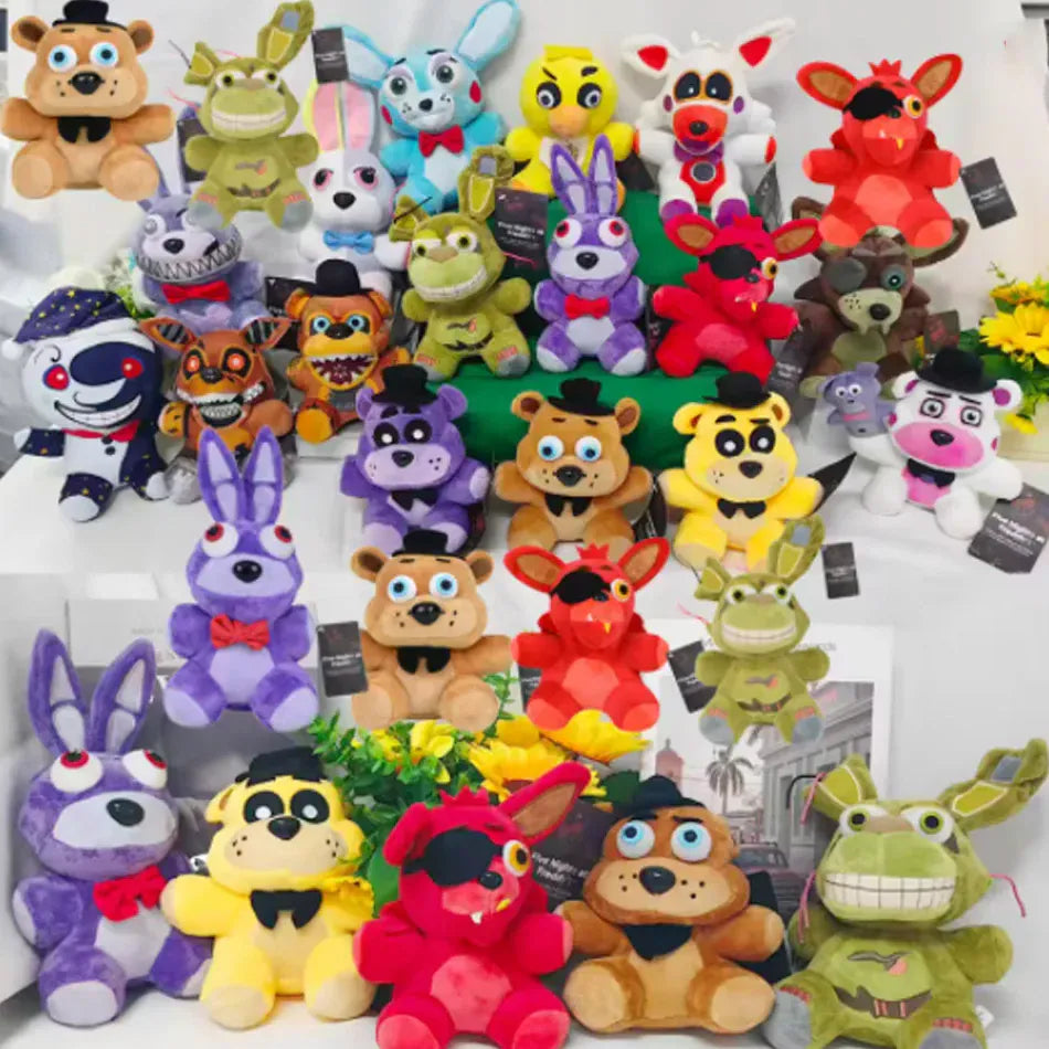 FNAF 18cm Plush Toys Bonnie Bear Foxy Cute Cartoon Stuffed Dolls Five Night at Freddy's Freddy Games Gift for Children