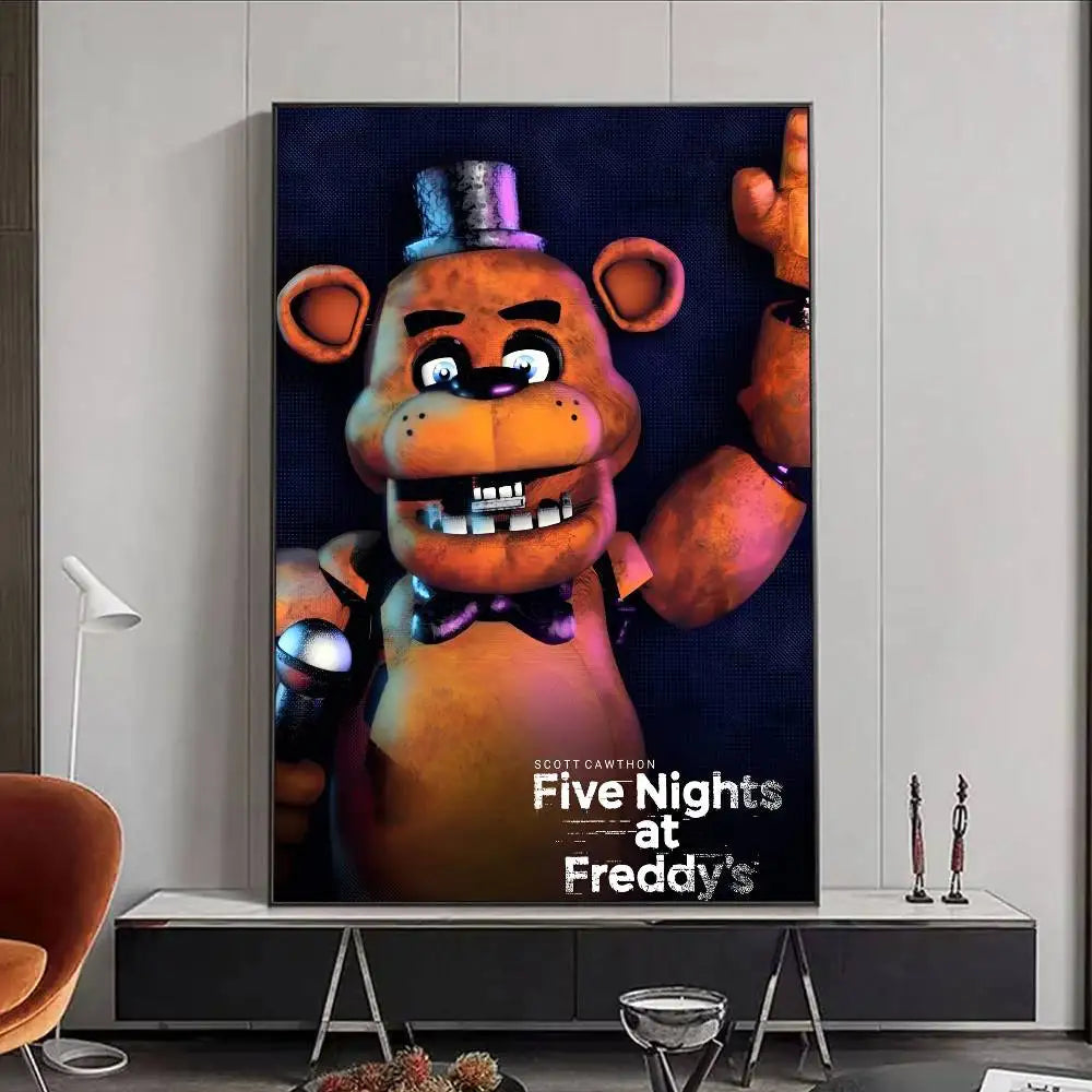FNAF Five-nights-At-Freddys Ultimate Group Poster HD art poster for home living room bar office decoration sticky, waterproof