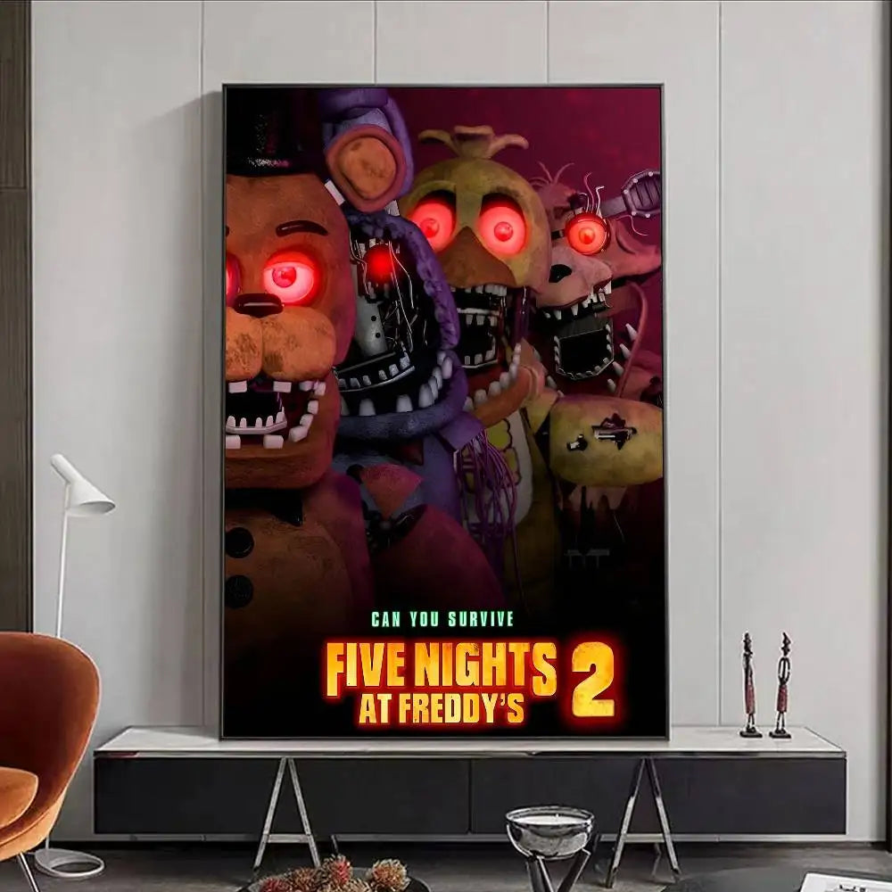 FNAF Five-nights-At-Freddys Ultimate Group Poster HD art poster for home living room bar office decoration sticky, waterproof