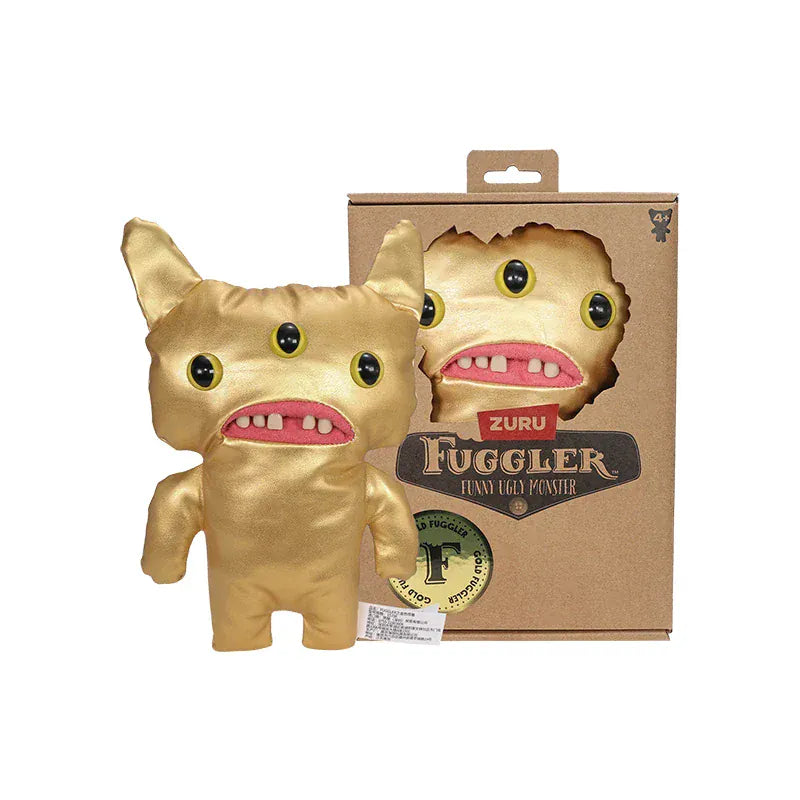 Fuggler Funny Ugly Monster Plush Doll Gold Rush Series Old Tooth Fuggler Stuffed Doll Toys Collectible Gifts