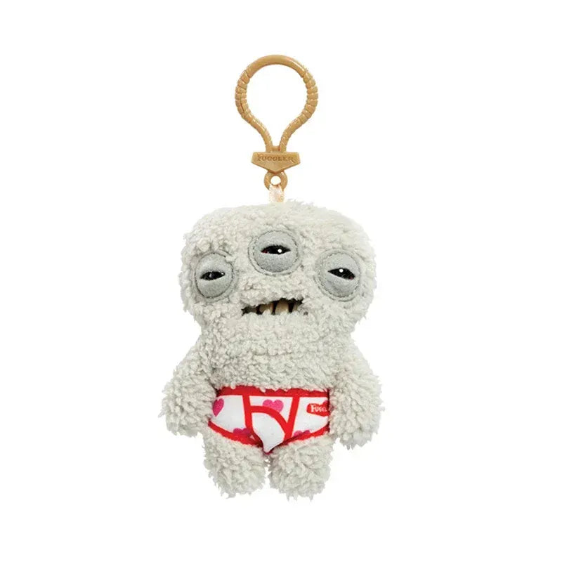Fuggler Soft Plush Dolls Keychain Ugly Grin Cute Teeth Monster Pendant Fugg Cartoon Funny Backpack Keyring Accessories Gifts11CM