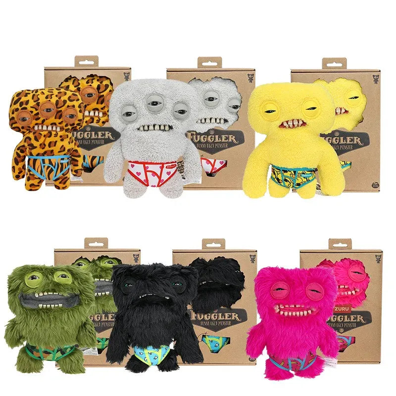 Fuggler WideEyed Tooths Monster Plush Dolls Soft Fuggler Stuffed Pants Gap Toothed McGoo‌ ‌Monstrosity Peluche Toys