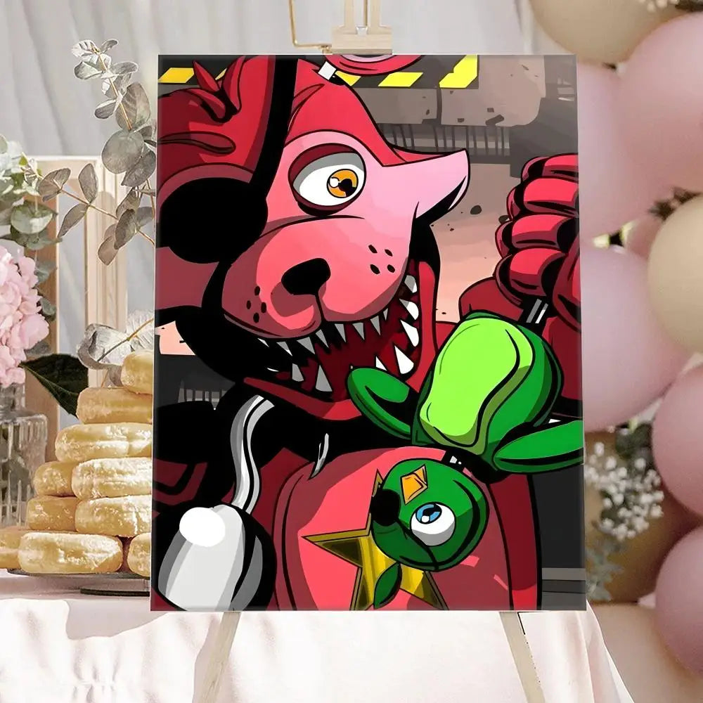 New F-F-FNAF Movie Game Poster HD Anime Hot Theme Singer/OST/Movie-Waterproof Self-Stick Home Decor