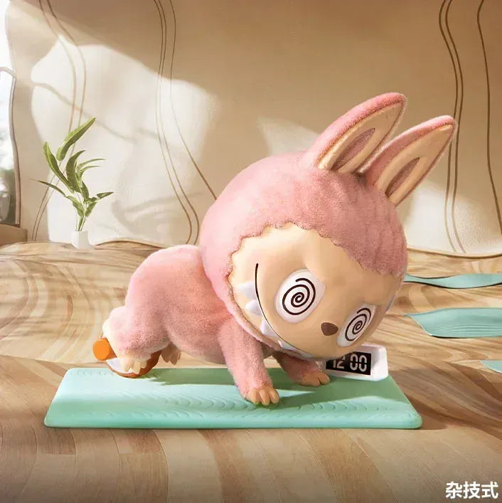 POP MART LABUBU THE MONSTERS Lazy Yoga Series Blind Box Guess Bag Desktop Decoration Cute Model Gift Girl Blind Bag Toys