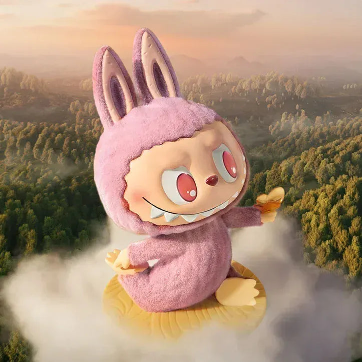 POP MART LABUBU THE MONSTERS Lazy Yoga Series Blind Box Guess Bag Desktop Decoration Cute Model Gift Girl Blind Bag Toys