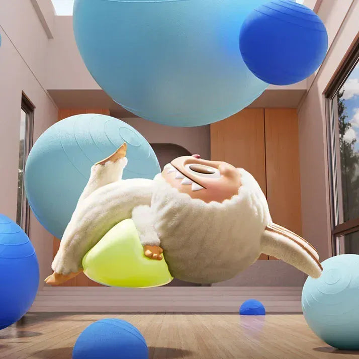 POP MART LABUBU THE MONSTERS Lazy Yoga Series Blind Box Guess Bag Desktop Decoration Cute Model Gift Girl Blind Bag Toys