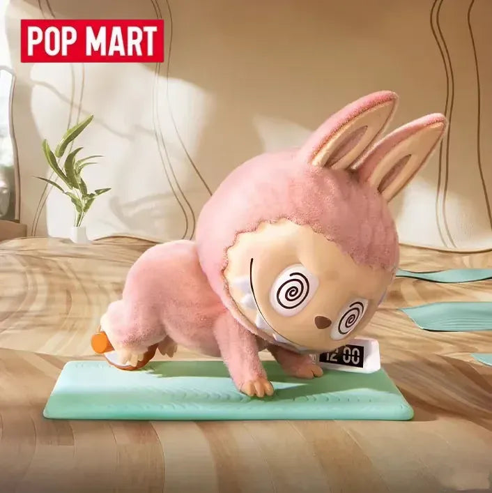 POP MART LABUBU THE MONSTERS Lazy Yoga Series Blind Box Guess Bag Desktop Decoration Cute Model Gift Girl Blind Bag Toys
