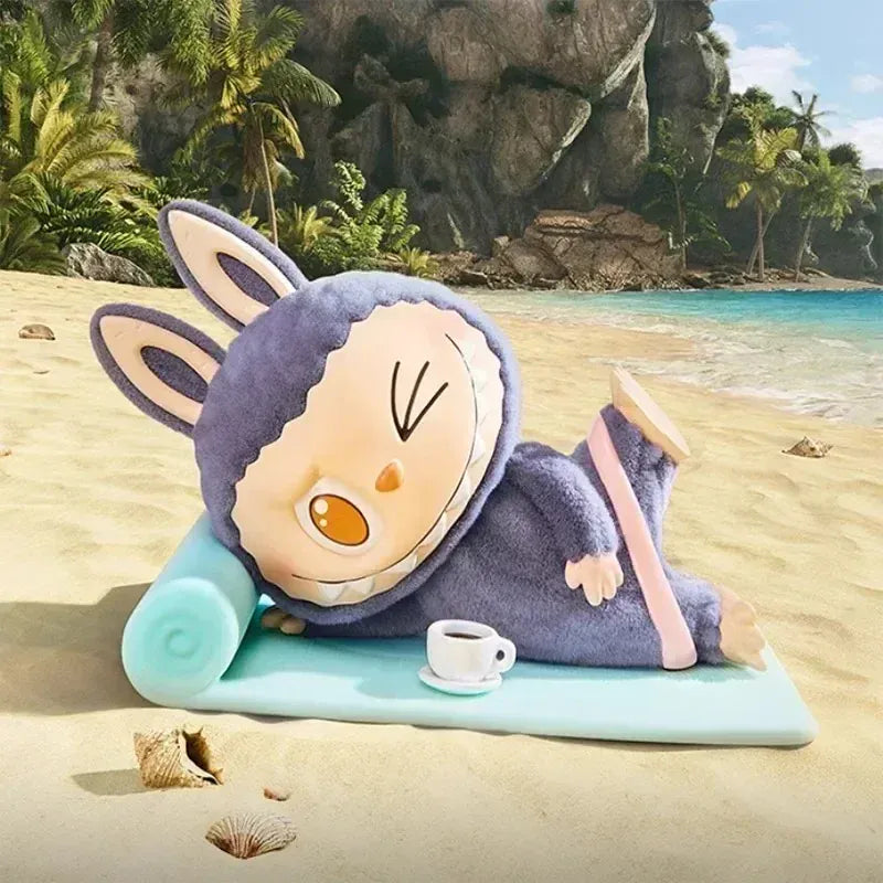 POP MART LABUBU THE MONSTERS Lazy Yoga Series Mystery Box Genuine Blind Box Guess Toys Bag Ornament Figurines Home Decor Desktop