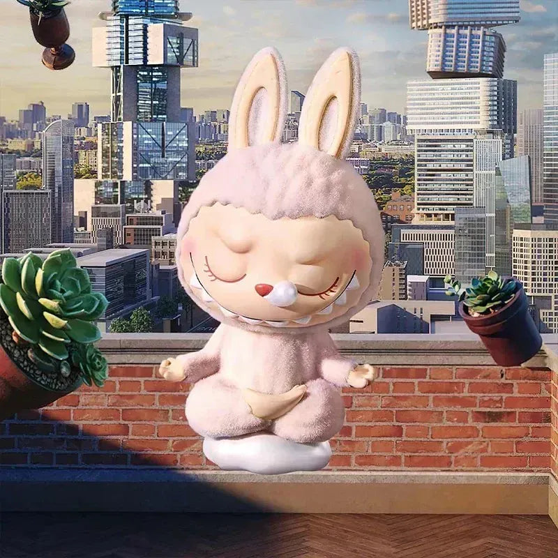 POP MART LABUBU THE MONSTERS Lazy Yoga Series Mystery Box Genuine Blind Box Guess Toys Bag Ornament Figurines Home Decor Desktop