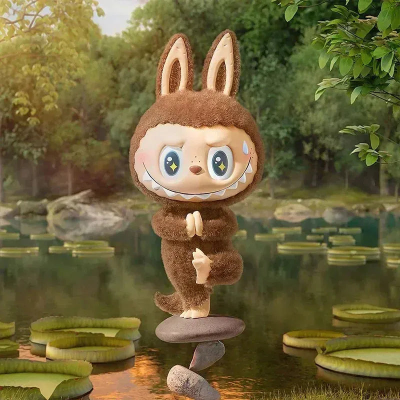 POP MART LABUBU THE MONSTERS Lazy Yoga Series Mystery Box Genuine Blind Box Guess Toys Bag Ornament Figurines Home Decor Desktop