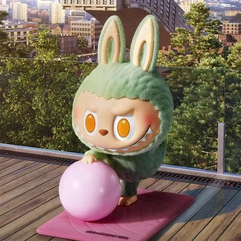 POP MART LABUBU THE MONSTERS Lazy Yoga Series Mystery Box Genuine Blind Box Guess Toys Bag Ornament Figurines Home Decor Desktop