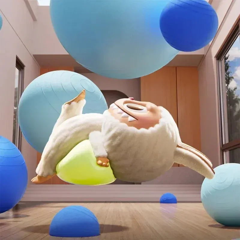 POP MART THE MONSTERS Lazy Yoga Series Genuine Blind Box Mystery Box Ornament Figurines Cute Guess Bag Toys Desktop Decoration