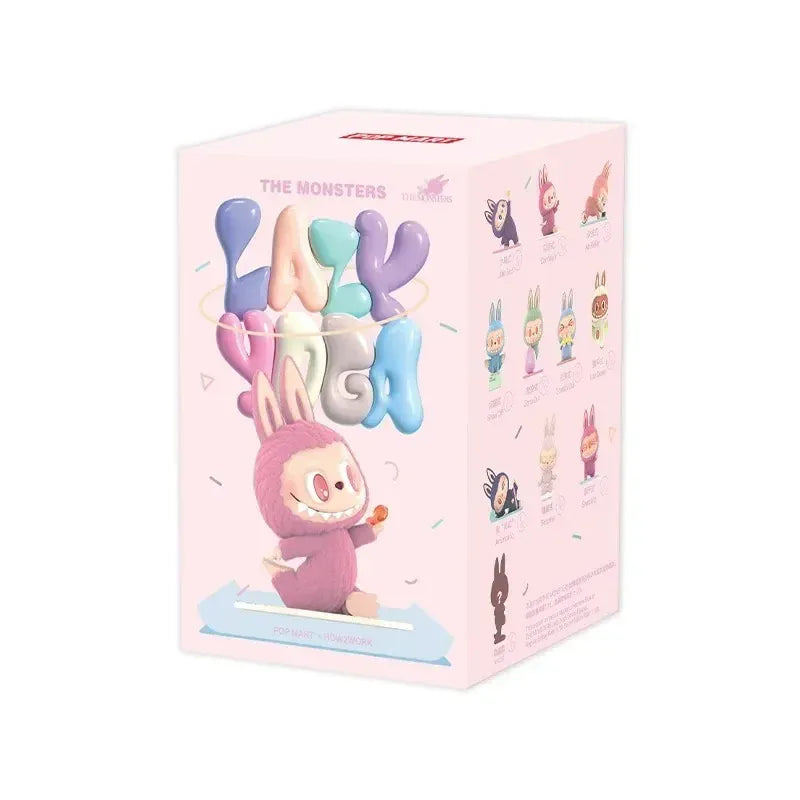 POP MART THE MONSTERS Lazy Yoga Series Genuine Blind Box Mystery Box Ornament Figurines Cute Guess Bag Toys Desktop Decoration