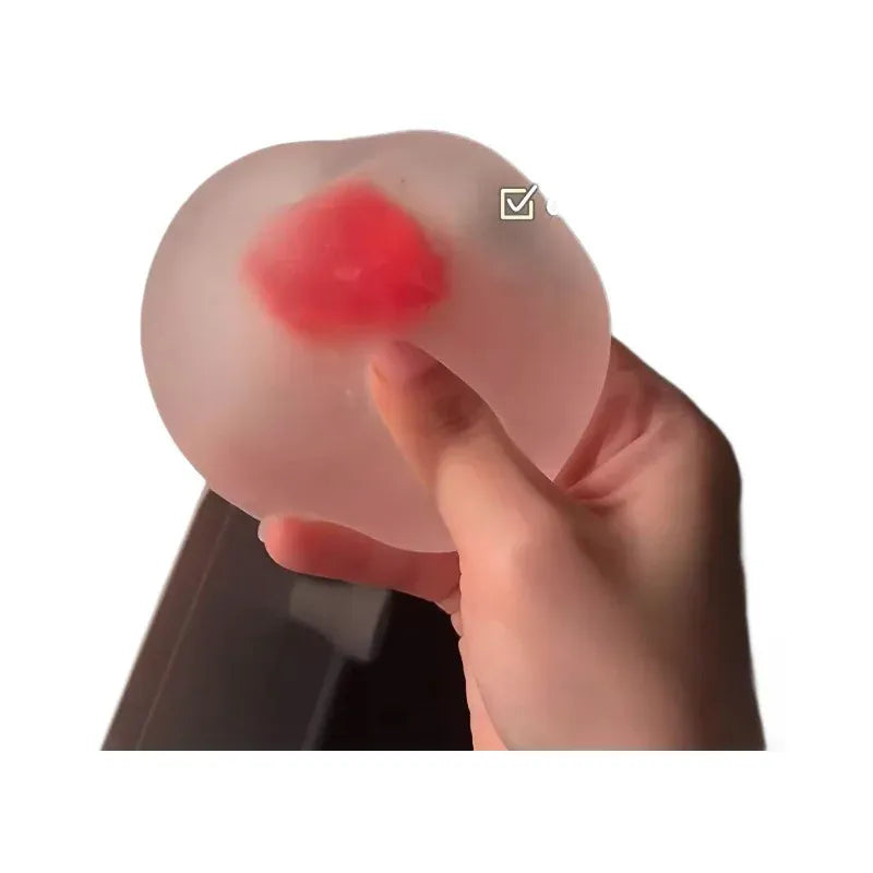 Strawberry Mochi Squeeze Toys Stress Relief and Vent Anger Fidget Toys Slow Rebound Stress Relief Toy Relieve Stress Squishy Toy