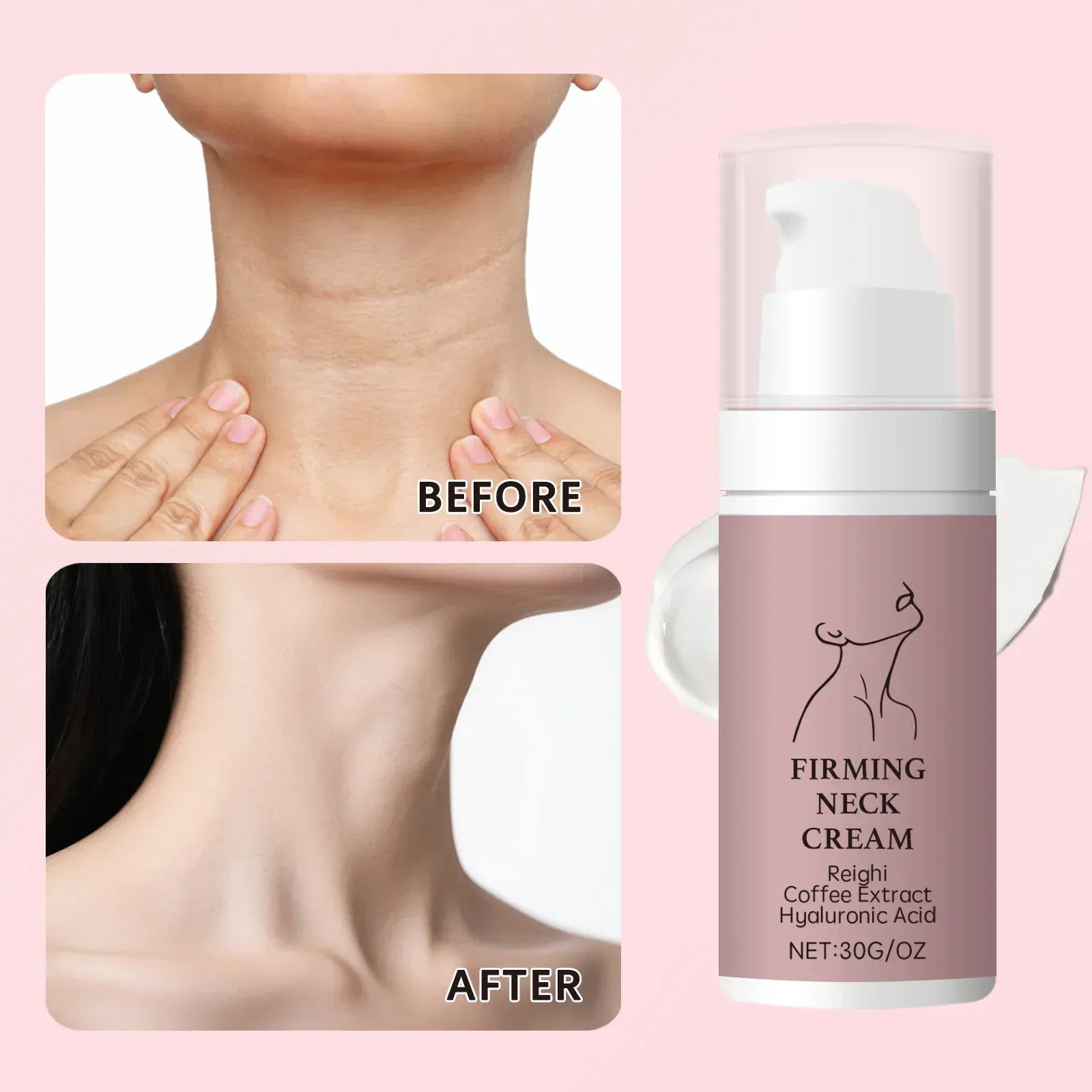 Tighten Lift Neck Cream Lightens Fine Lines Brightens Firms Nourishes Neck Cream Lightening Smoothing Moisturizer Neck Cream ﻿