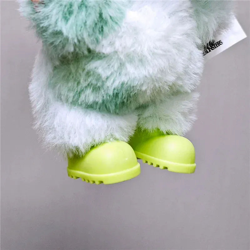 Workwear Outfit Clothes For Labubu Doll Fast Food French Fries Hamburgers Fahsion Coffee Apron Cosplay Clothing Accessories